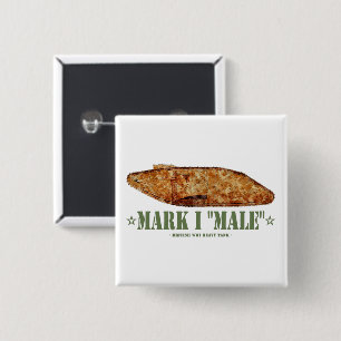 Mark I Male Weltkrieg Erster britischer Schwerpunk Button