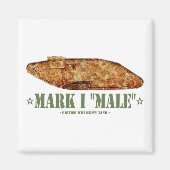 Mark I Male Weltkrieg Erster britischer Schwerpunk Magnet (Vorne)