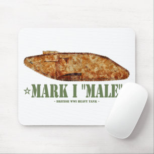 Mark I Male Weltkrieg Erster britischer Schwerpunk Mousepad