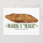 Mark I Male Weltkrieg Erster britischer Schwerpunk Postkarte (Vorderseite)