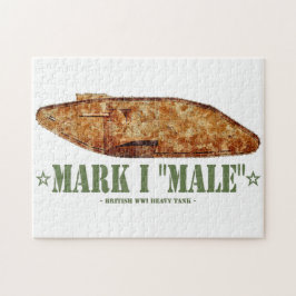 Mark I Male Weltkrieg Erster britischer Schwerpunk Puzzle