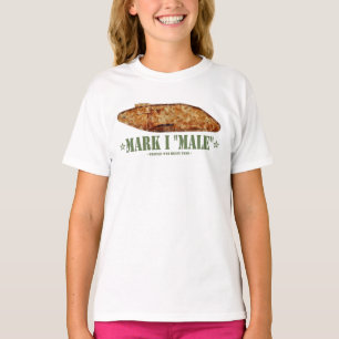Mark I Male Weltkrieg Erster britischer Schwerpunk T-Shirt