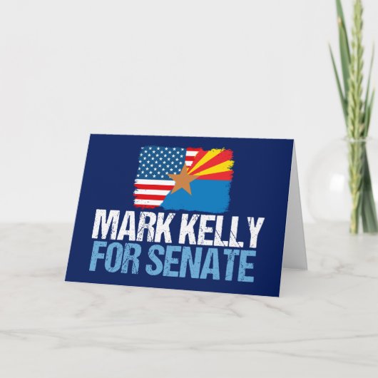 Mark Kelly für die Wahl 2022 in Arizona Karte (Vorderseite)