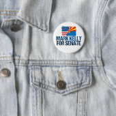 Mark Kelly für Senat 2022 Wahlflagge von Arizona Button (Beispiel)