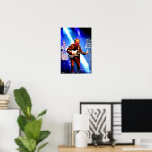 Mark King Level 42 im Konzert Poster (Heimbüro)