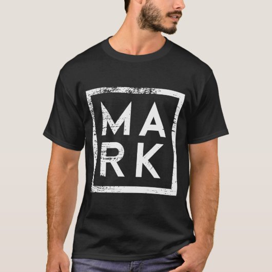 Mark Minimalismus T-Shirt (Vorderseite)