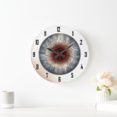 MARK of the DEVIL EYEBALL Große Wanduhr (Zuhause)