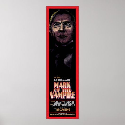 MARK OF THE VAMPIRE - CLASSIC MOVIE POSTER (Vorne)