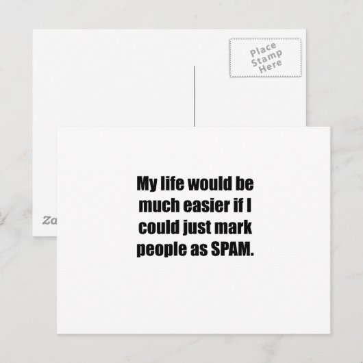 Mark People als SPAM Postkarte (Vorne/Hinten)
