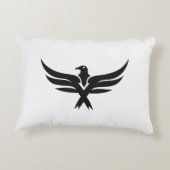 Mark Pillow - Minimalistisches Trident-Symbol für Dekokissen (Rückseite)