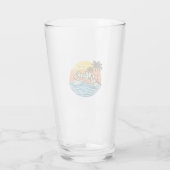 Mark Retro-Sonnenuntergang-Name-Design Glas (Rückseite)