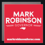 Mark Robinson für Gouverneur 2024 Auto Magnet<br><div class="desc">Mark Robinson für Gouverneur von North Carolina</div>