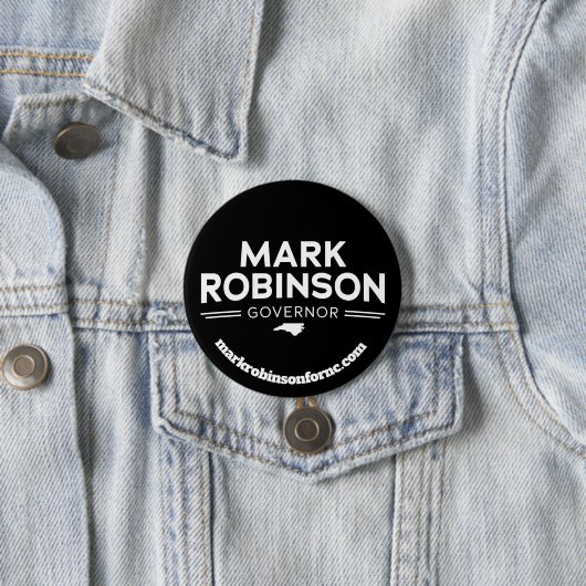 Mark Robinson für Gouverneur 2024 Button (Beispiel)
