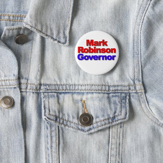 Mark Robinson für Gouverneur 2024 Button (Beispiel)