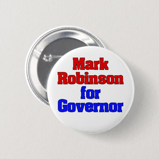 Mark Robinson für Gouverneur 2024 Button (Vorne & Hinten)