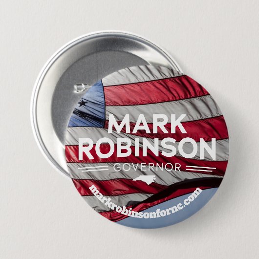 Mark Robinson für Gouverneur 2024 Button (Vorne & Hinten)