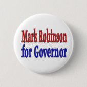 Mark Robinson für Gouverneur mit rot-blauem Text Button (Vorderseite)