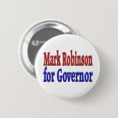 Mark Robinson für Gouverneur mit rot-blauem Text Button (Vorne & Hinten)