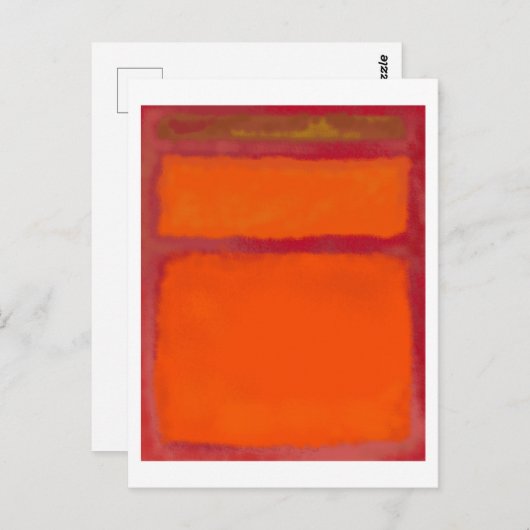 Mark Rothko art in digital style 11 Postkarte (Vorne/Hinten)