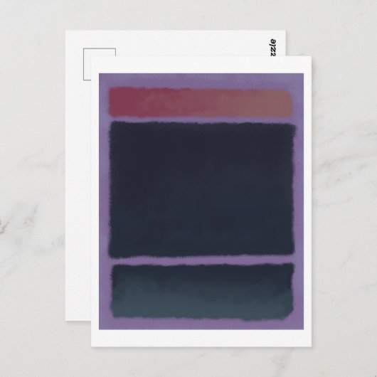 Mark Rothko art in digitalem Stil 13 Postkarte (Vorne/Hinten)
