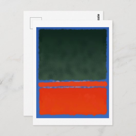 Mark Rothko art in digitalem Stil 14 Postkarte (Vorne/Hinten)
