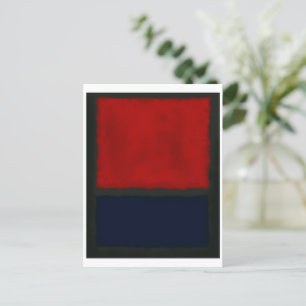 Mark Rothko art in digitalem Stil 15 Postkarte