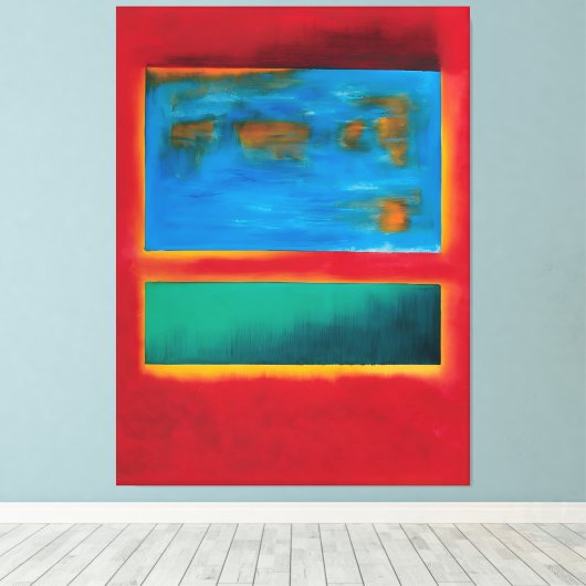 Mark Rothko art Leinwanddruck (Insitu (Holzboden))