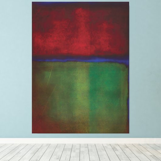 Mark Rothko art style Leinwanddruck (Insitu (Holzboden))
