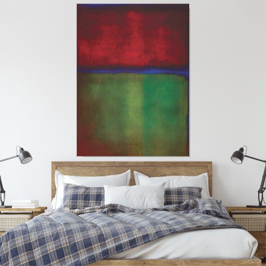 Mark Rothko art style Leinwanddruck (Insitu (Schlafzimmer))