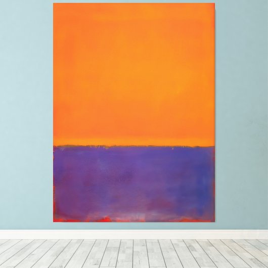 Mark Rothko art style Leinwanddruck (Insitu (Holzboden))