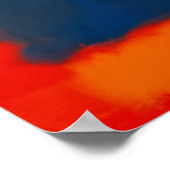 Mark Rothko - Blau, Orange, Rot - 1961 Poster (Ecke)
