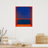 Mark Rothko - Blau, Orange, Rot - 1961 Poster (Küche)