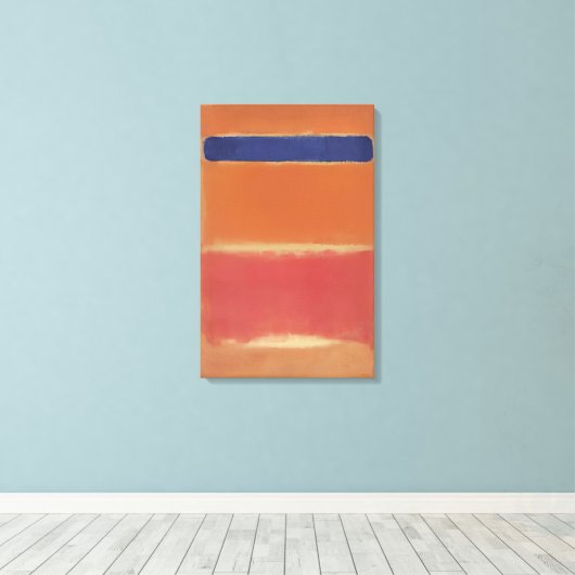 Mark Rothko - Blue Over Red - 1953 Leinwanddruck (Insitu (Holzboden))