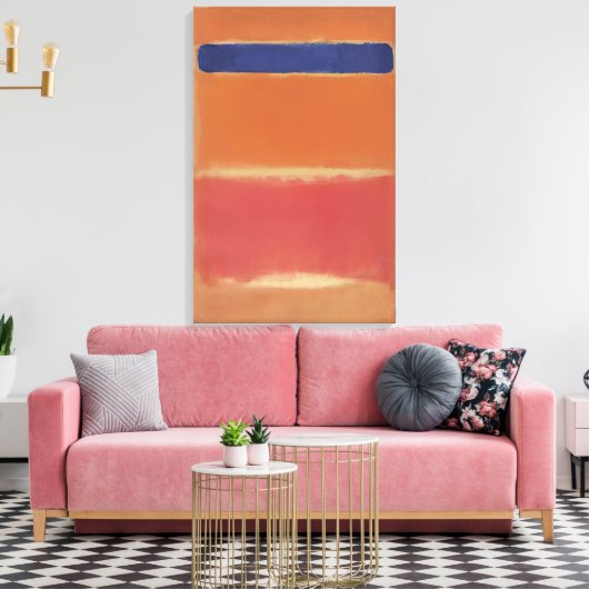 Mark Rothko - Blue Over Red - 1953 Leinwanddruck (Insitu (Wohnzimmer))