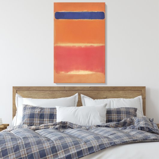 Mark Rothko - Blue Over Red - 1953 Leinwanddruck (Insitu (Schlafzimmer))