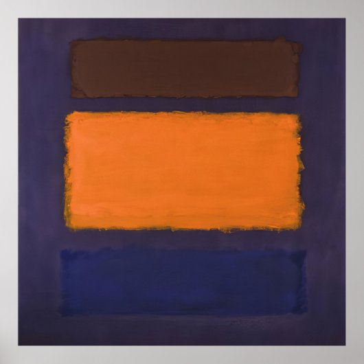 Mark Rothko - Braun, Orange, Blau auf Maroon - c.1 Poster (Vorne)