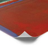 Mark Rothko - Grün und Maron - 1953 Poster (Ecke)