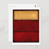 Mark Rothko Kunst im digitalen Stil 2 Postkarte (Vorne/Hinten)