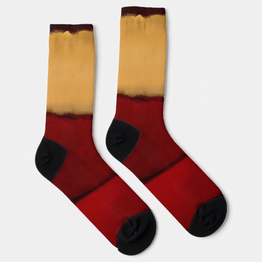 Mark Rothko Kunst im digitalen Stil 2 Socken (Rechts)