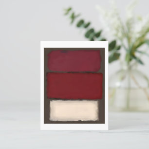 Mark Rothko Kunst im digitalen Stil 6 Postkarte