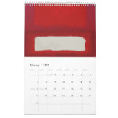 Mark Rothko Kunst im digitalen Stil Kalender (Feb 2027)