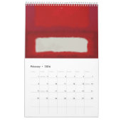 Mark Rothko Kunst im digitalen Stil Kalender (Feb 2026)