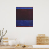 Mark Rothko - Nr. 3 (Hellblau, Braun, Dunkelblau Poster (Küche)