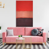 Mark Rothko - Nr. 46 Schwarz, Ocker, Rot über Rot Leinwanddruck (Insitu (Wohnzimmer))