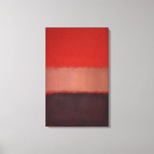 Mark Rothko - Nr. 46 Schwarz, Ocker, Rot über Rot Leinwanddruck (Vorderseite)