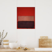 Mark Rothko - Nr. 46 (Schwarz, Ocker, Rot über Rot Poster (Küche)
