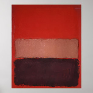 Mark Rothko - Nr. 46 (Schwarz, Ocker, Rot über Rot Poster