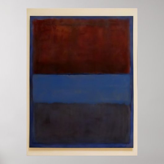Mark Rothko - Nr.61 (Rost und Blau) - 1953 Poster (Vorne)