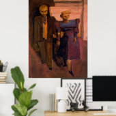 Mark Rothko - Ohne Titel (Stehender Mann und Frau) Poster (Heimbüro)