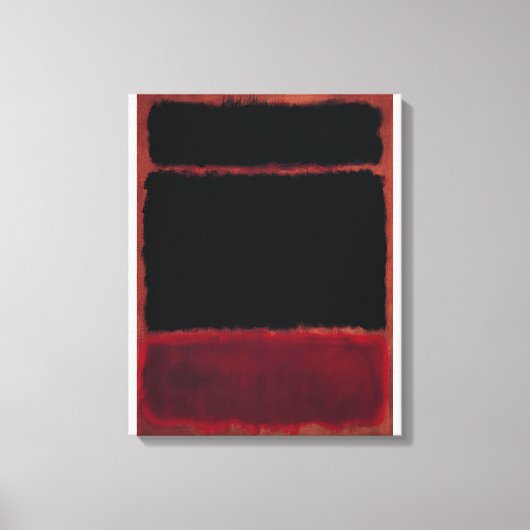 Mark Rothko - Schwarz in Deep Red - 1957 Leinwanddruck (Vorderseite)